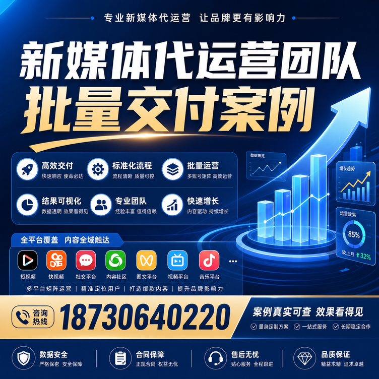 淮南代运营公司多客户账号批量高效交付案例